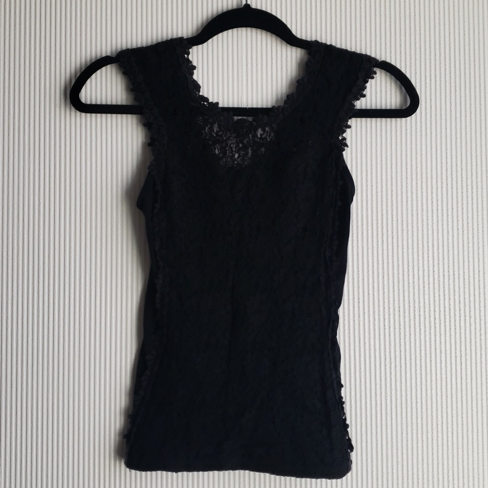 Express black lace top